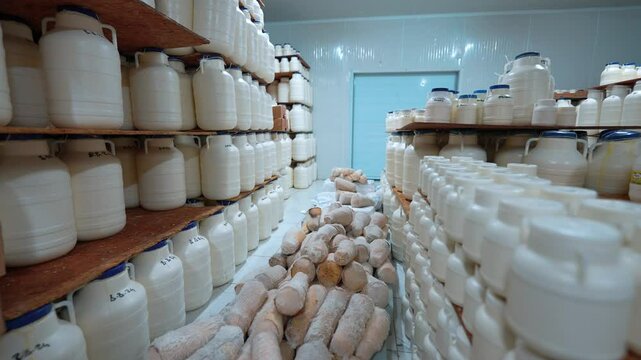 The traditional tulum cheese ripening process in cheese tulum increases the flavor and ideal texture in the production of artisanal dairy products. Tulum cheese is obtained by controlled ripening.