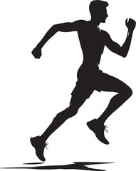 Sprinting vector illustration