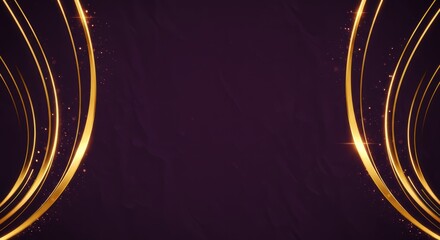 Luxury lines and gold lines on abstract banner background. Space for copying text. Luxury background, banner design style.