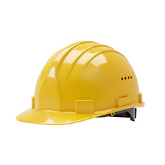 Fototapeta premium Flat 3D Hard Hat Icon for Construction Safety and Workwear