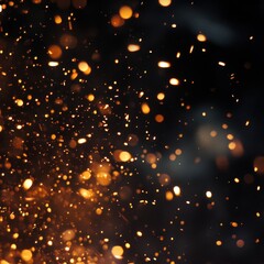 Obraz premium Sparks flying in the dark