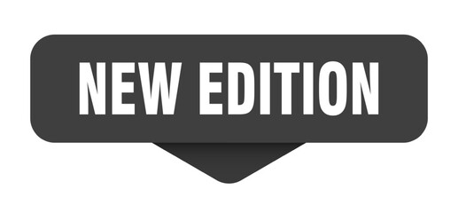 new edition sticker. new edition sign on transparent background