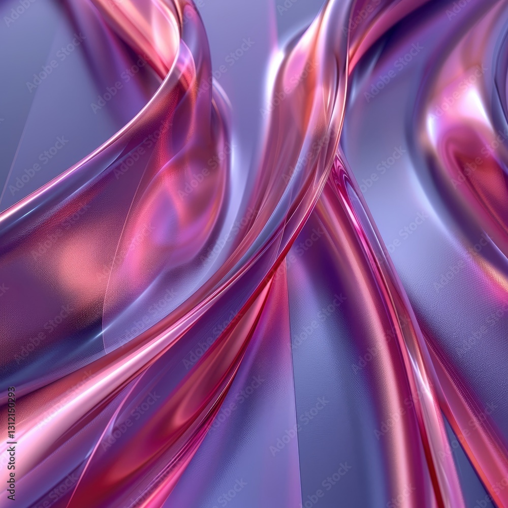 Aufkleber swirling curves in vivid shades create a dynamic abstract design. the interplay of light and color g