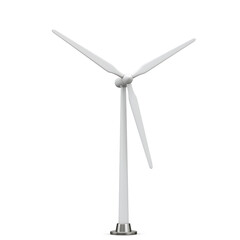 Isolated White Wind Turbine Model for Renewable Energy Generation