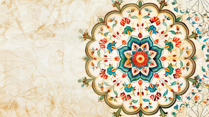 Beautiful floral mandala design with intricate patterns