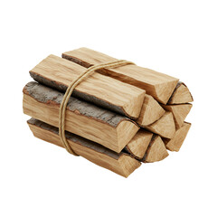 Tiny Firewood Bundle Icon, Wooden Logs Illustration, Campfire Fuel Symbol, Outdoor Camping Graphic