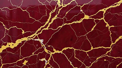 Luxury Red Gold Marble Texture Background Elegant Design