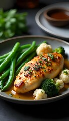 chicken breast with vegetables