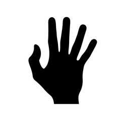 open Hand   silhouette vector icon sign symbol illustration design.be Illustrator Artwork