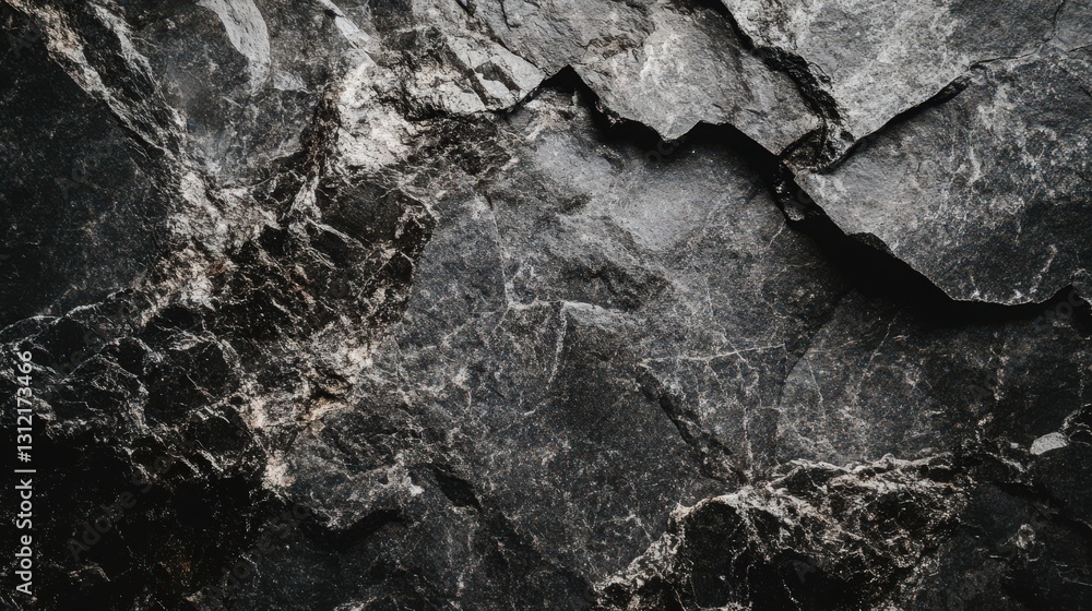 Poster textural interplay of shadowed slate surfaces exhibiting intricate patterns