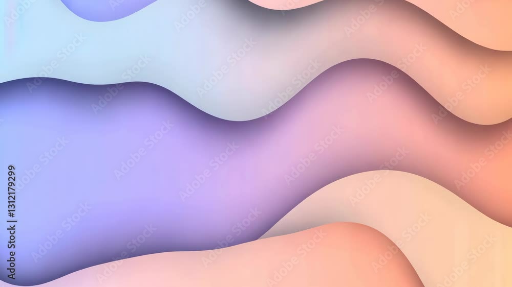 Poster minimalistic background with soft gradients of pastel colors and abstract shapes. v2