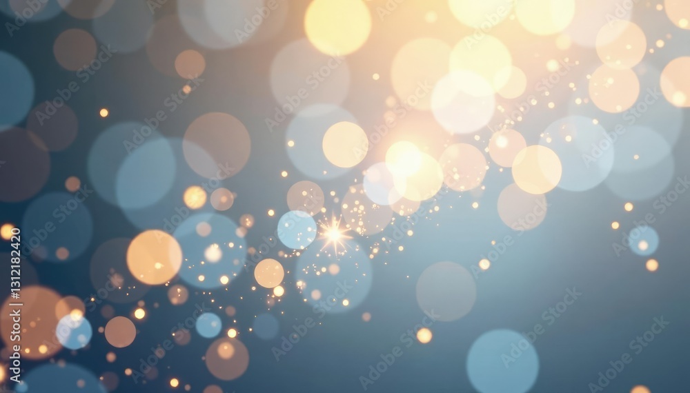 Poster sparkling white silver and gold bokeh texture background with subtle gradient effect, metallic, silv