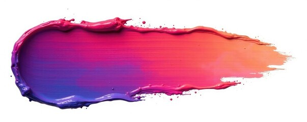 Obraz premium splash paint brush strokes on isolated white background, abstract, brush, texture