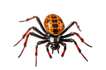 A strikingly detailed image of a colorful spider showcasing vibrant hues and intricate patterns.