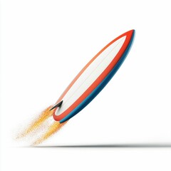 Oversized Surfboard Launching with Rocket Thrusters