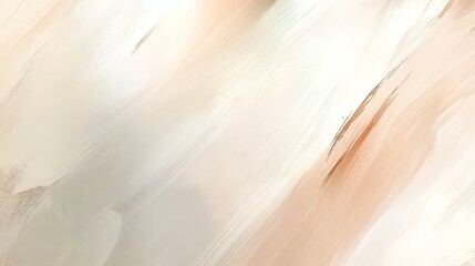 Obraz premium Abstract Painting with Brush Strokes of Neutral Colors and Warm Hues