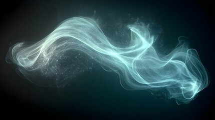 Fototapeta premium Mystical light blue energy flowing
