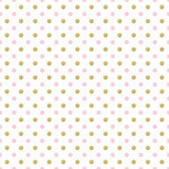 gold and pink polka dot background