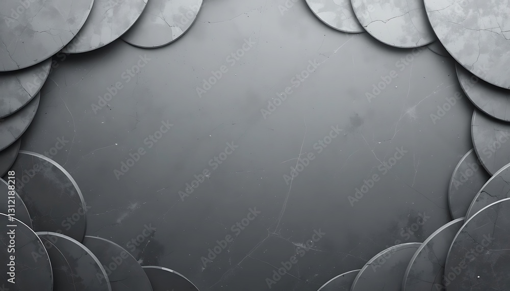 Poster gray circle abstract background with marble texture for presentation mockups