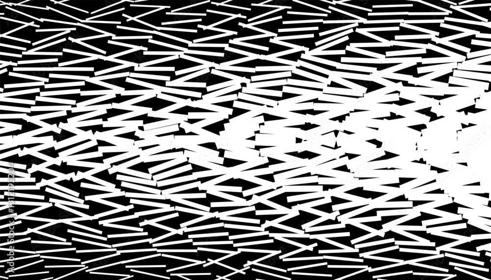 Poster black and white abstract transition pattern with smooth motion effect. for sporty background and jer