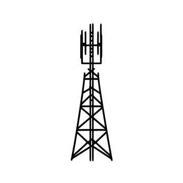 recommend clip art: Cell Tower Vector Icon Representing Mobile Network, Wireless Communication, and Connectivity