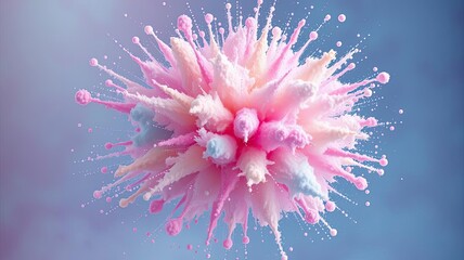 Obraz premium Pastel Color Explosion Abstract Paint Burst Creative Background