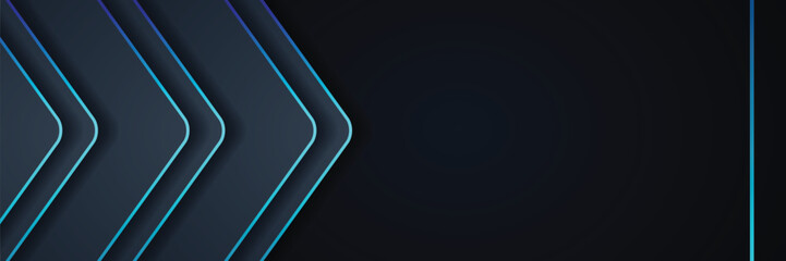 Abstract dark blue arrows, background, website banner