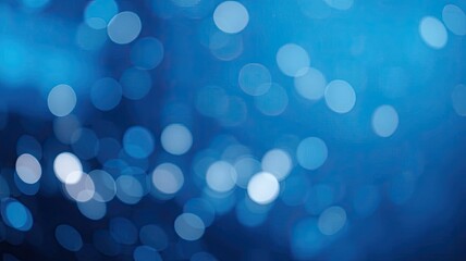Fototapeta premium Abstract Blue Bokeh Background Festive Lights Sparkle Shiny