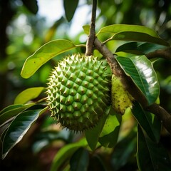 Here’s a writing prompt about soursop:

**Prompt:**  
The soursop tree stands tall and proud, its...