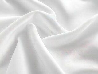 Obraz premium Luxurious White Silk Fabric Texture Background