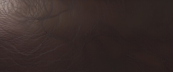 Texture of a fine brown leather surface using as background or header.