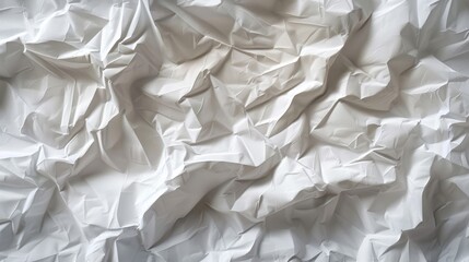 Obraz premium a hyper-realistic image of crumpled white paper with a delicate grid pattern