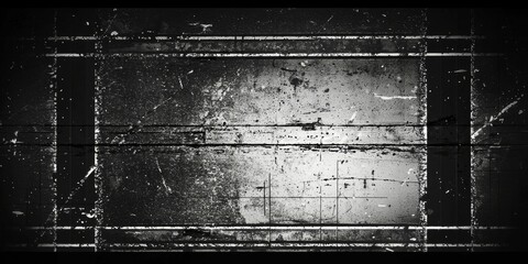 Fototapeta premium Black and white film negative texture background with vintage feel.