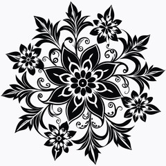 Elegant floral ornaments