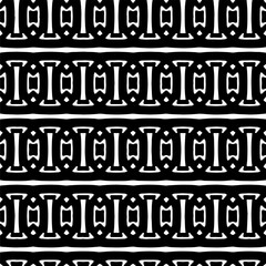 Black and white seamless pattern with abstract shapes. Repeat pattern for fashion,wrapping paper,  textile design, fabrics and home decor,  on wall paper.