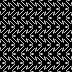 Black and white seamless pattern with abstract shapes. Repeat pattern for fashion,wrapping paper,  textile design, fabrics and home decor,  on wall paper.