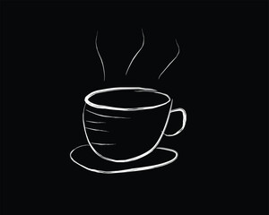sketch doodle of a cup of coffee