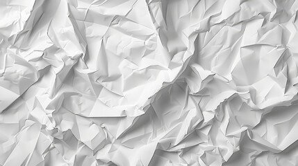 Obraz premium a hyper-realistic image of crumpled white paper with delicate grid lines