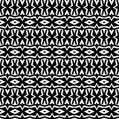 Black and white seamless pattern with abstract shapes. Repeat pattern for fashion,wrapping paper,  textile design, fabrics and home decor,  on wall paper.