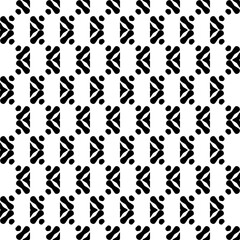 Black and white seamless pattern with abstract shapes. Repeat pattern for fashion,wrapping paper,  textile design, fabrics and home decor,  on wall paper.