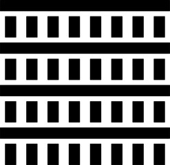 Black and white seamless pattern with abstract shapes. Repeat pattern for fashion, textile design,  on wall paper, wrapping paper, fabrics and home decor.