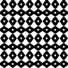 Black and white seamless pattern with abstract shapes. Repeat pattern for fashion, textile design,  on wall paper, wrapping paper, fabrics and home decor.