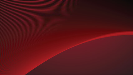Red gradient with curve line abstract background for backdrop