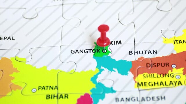 Political map of India