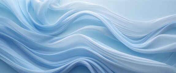 Fototapeta premium Calm Blue Background With Flowing Stripes