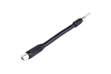 flexible screwdriver bit, bendable screwdriver bit isolated from background