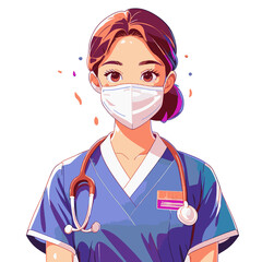 Doctor with mask in the hospital