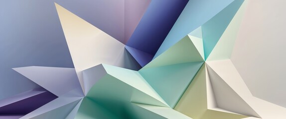 Abstract Geometric Composition In Warm And Cool Tones