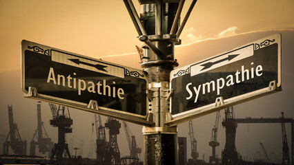 Signposts the direct way to sympathy versus antipathy