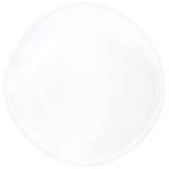 bubble 3d render multicolored transparent shape element. Png transapency .	